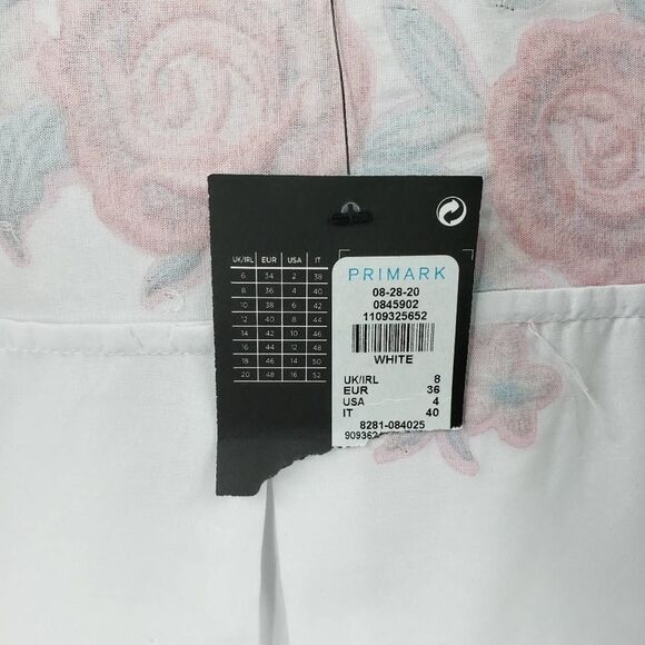 ATMOSPHERE PRIMARK women's 4 white embroidery button down long sleeve shirt - Picture 6 of 8